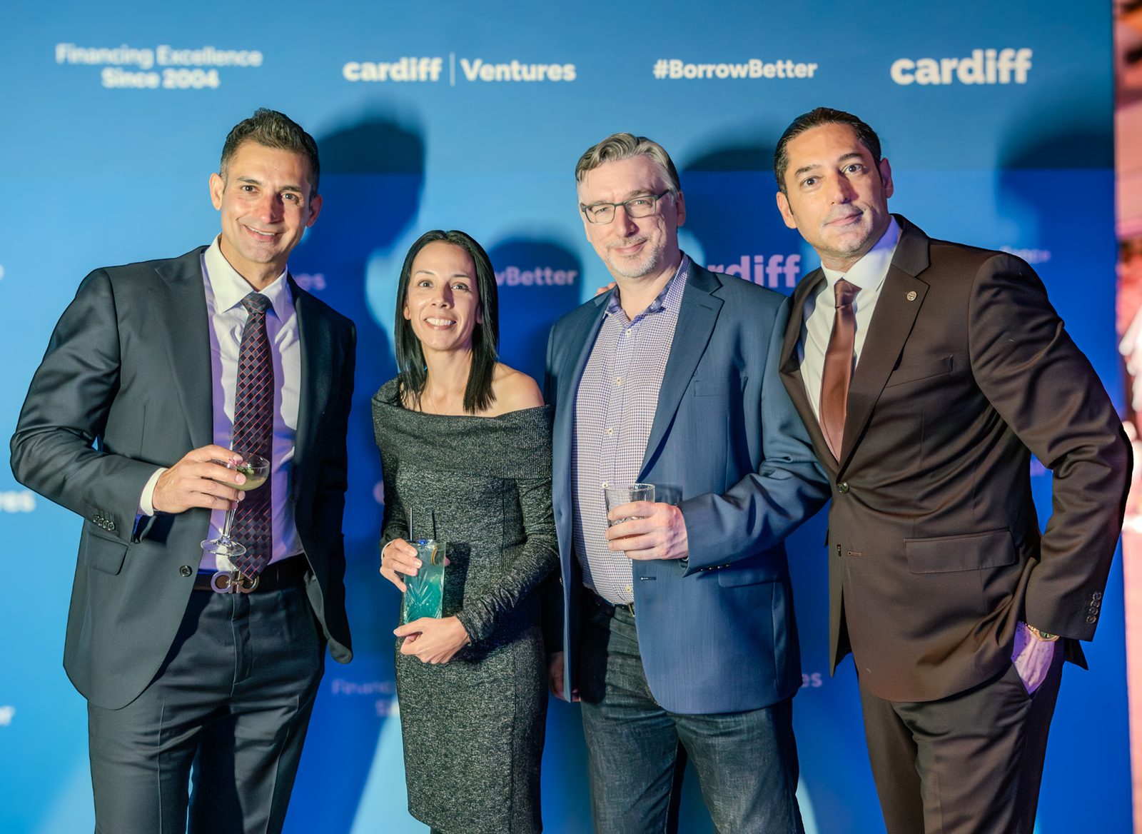 The Cardiff team at a company event